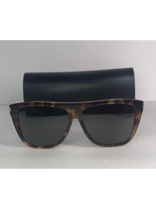 New Authentic Saint Laurent SL1 Havana Havana Grey Sunglasses main image 6